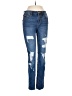 Hollister Hearts Blue Jeans Size 26 waist - photo 1
