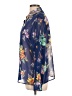 Potpourri Designs 100% Polyester Floral Blue Long Sleeve Blouse Size L - photo 5