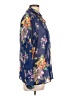 Potpourri Designs 100% Polyester Floral Blue Long Sleeve Blouse Size L - photo 4