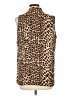 Roz & Ali 100% Polyester Animal Print Brown Sleeveless Blouse Size L - photo 2