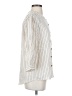 Sanctuary Stripes Ivory 3/4 Sleeve Button-Down Shirt Size XS - photo 4