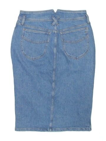 Madewell Denim High-Waist Midi Skirt in Holton Wash: Western Edition (view 2)
