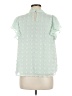 THML Green Short Sleeve Blouse Size M - photo 2