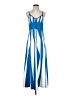 Unbranded 100% Polyester Stripes Blue Casual Dress Size S - photo 1