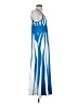 Unbranded 100% Polyester Stripes Blue Casual Dress Size S - photo 4
