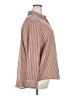 Maurices 100% Polyester Stripes Brown Long Sleeve Blouse Size 2X - photo 4