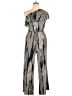 New Directions Chevron-herringbone Gray Jumpsuit Size L - photo 1