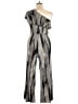 New Directions Chevron-herringbone Gray Jumpsuit Size L - photo 2