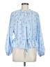 Unbranded 100% Polyester Blue Long Sleeve Blouse Size M - photo 1