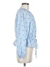 Unbranded 100% Polyester Blue Long Sleeve Blouse Size M - photo 4