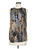 L'Agence 100% Polyester Gray Sleeveless Blouse Size 6 - photo 1