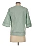 Unbranded 100% Polyester Green 3/4 Sleeve Blouse Size S - photo 2