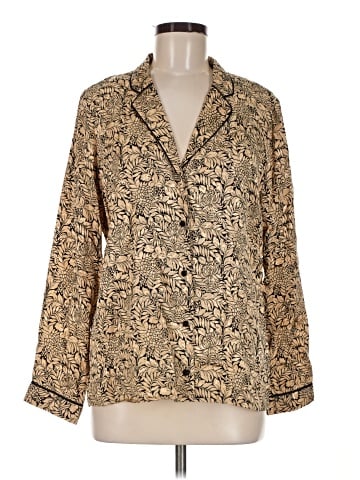 Topshop Long Sleeve Blouse (view 1)