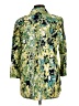 Chico's Print Green 3/4 Sleeve Button-Down Shirt Size 2 (12) - photo 2