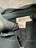 Due Per Due 100% Silk Solid Black Track Jacket Size 4 - photo 6