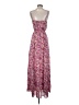 Aqua 100% Polyester Floral Pink Casual Dress Size XS - photo 2