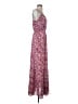 Aqua 100% Polyester Floral Pink Casual Dress Size XS - photo 4