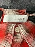 Zara Plaid Red Long Sleeve Button-Down Shirt Size 8 - 9 - photo 3