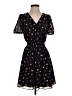 Madewell 100% Polyester Hearts Floral Black Casual Dress Size XXS - photo 1