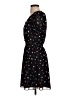Madewell 100% Polyester Hearts Floral Black Casual Dress Size XXS - photo 5