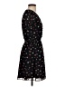Madewell 100% Polyester Hearts Floral Black Casual Dress Size XXS - photo 4