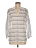 W by Worth Gray 3/4 Sleeve Blouse Size M - photo 1
