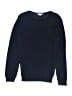 Burberry 100% Baumwolle Solid Blue Elbow patch pullover sweater Size 14 - photo 1