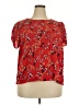 LC Lauren Conrad 100% Polyester Red Short Sleeve Blouse Size XXL - photo 1