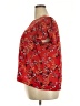 LC Lauren Conrad 100% Polyester Red Short Sleeve Blouse Size XXL - photo 5
