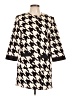 Luii 100% Polyester Houndstooth Ivory Coat Size L - photo 1