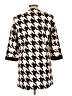 Luii 100% Polyester Houndstooth Ivory Coat Size L - photo 2
