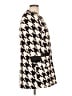 Luii 100% Polyester Houndstooth Ivory Coat Size L - photo 4