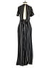 Crystal Doll 100% Polyester Stripes Black Jumpsuit Size 3 - photo 2