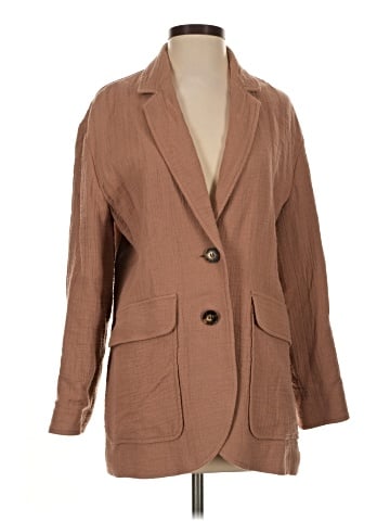 Madewell Cotton-Linen Relaxed Larsen Blazer (view 1)