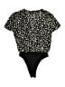 Shein Polka Dots Black Short Sleeve Blouse Size 6 - photo 2