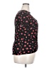 No Boundaries 100% Recycled Polyester Black Short Sleeve Blouse Size 3X - photo 4