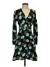 Sandro 100% Viscose Print Teal Casual Dress Size EU (FR) 36 / US 4 - photo 1