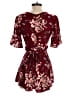 Assorted Brands 100% Rayon Floral Burgundy Romper Size XS - photo 2