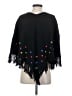 Marisa Christina 100% Wool Polka Dots Black Poncho Size P (petite) - photo 2