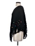 Marisa Christina 100% Wool Polka Dots Black Poncho Size P (petite) - photo 5