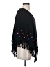 Marisa Christina 100% Wool Polka Dots Black Poncho Size P (petite) - photo 4