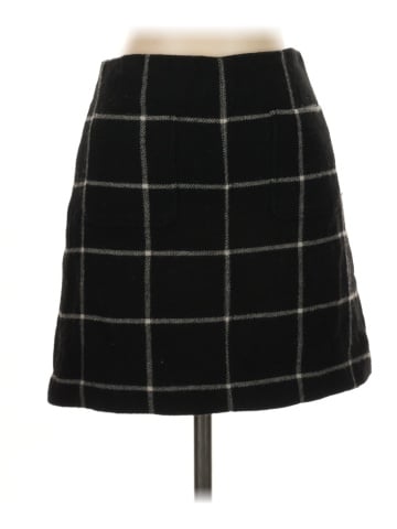 Madewell Museum Patch-Pocket Mini Skirt in Windowpane (view 1)