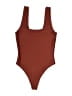 Parade Solid Brown One Piece Swimsuit Size XS - photo 2