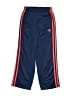 Adidas 100% Polyester Blue Track Pants Size 7x - photo 1