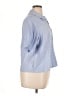 J.Crew 100% Linen Blue Short Sleeve Blouse Size XL - photo 4