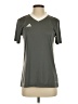 Adidas 100% Polyester Gray Active T-Shirt Size S - photo 1