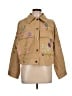 Anthropologie 100% Cotton Floral Tan Jacket Size L (petite) - photo 1