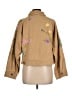 Anthropologie 100% Cotton Floral Tan Jacket Size L (petite) - photo 2