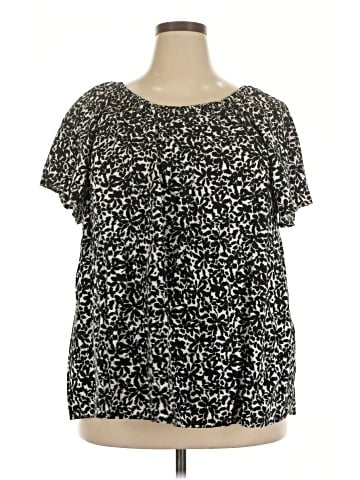 Terra & Sky Short Sleeve Blouse (view 1)