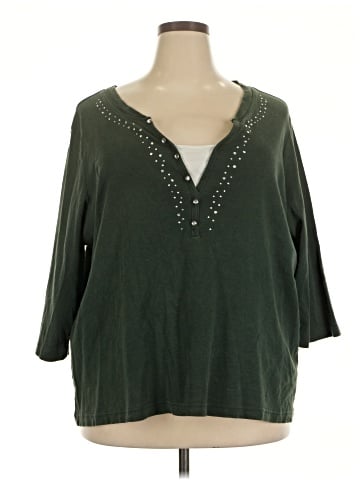 L.A. Blues 3/4 Sleeve Blouse (view 1)
